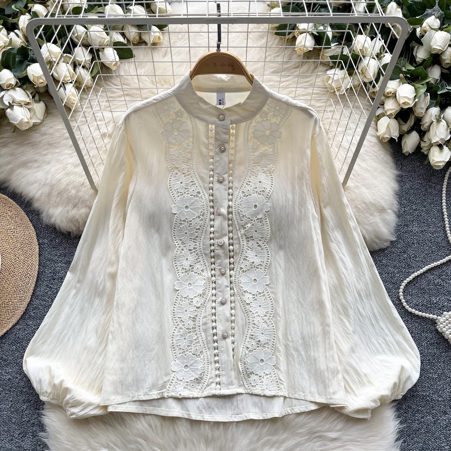 Vintage Lace Elegance Top