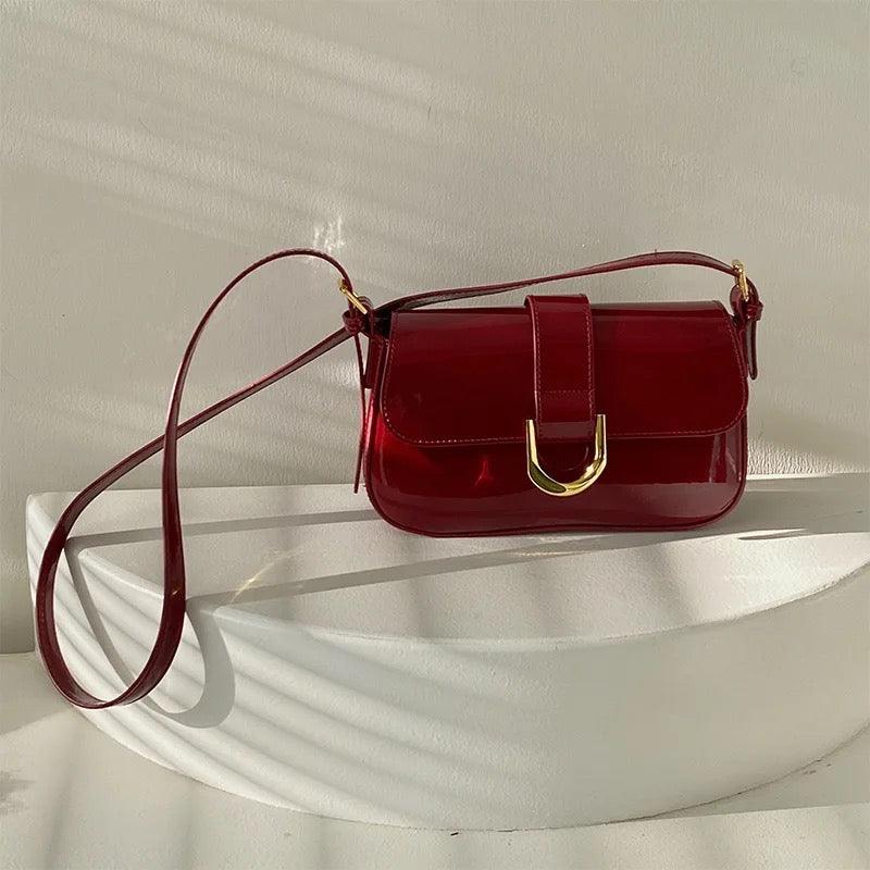 Cherry Shiny Handbag - Label Frenesi Fashion