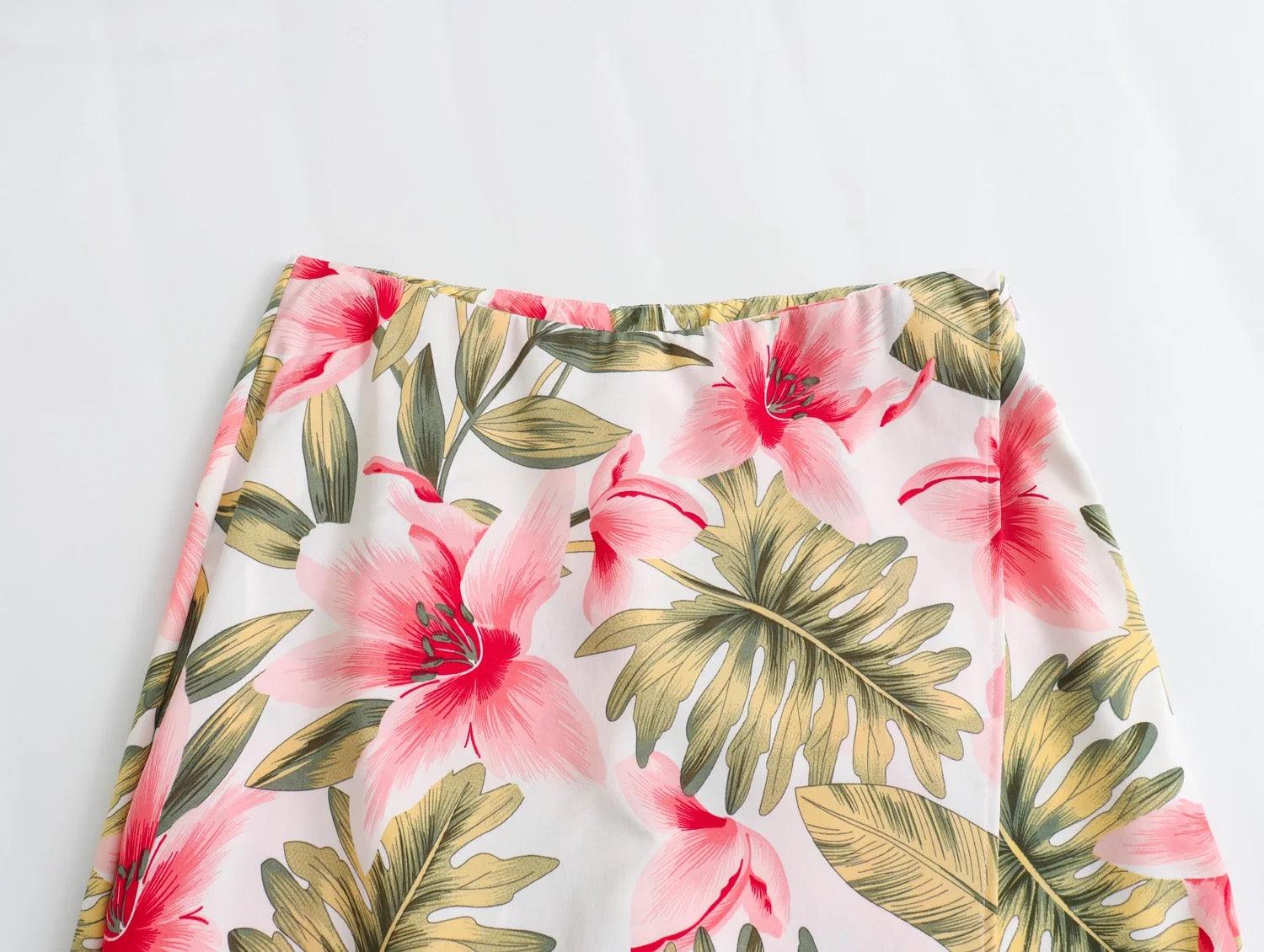 Floral Tropical Skorts - Label Frenesi Fashion