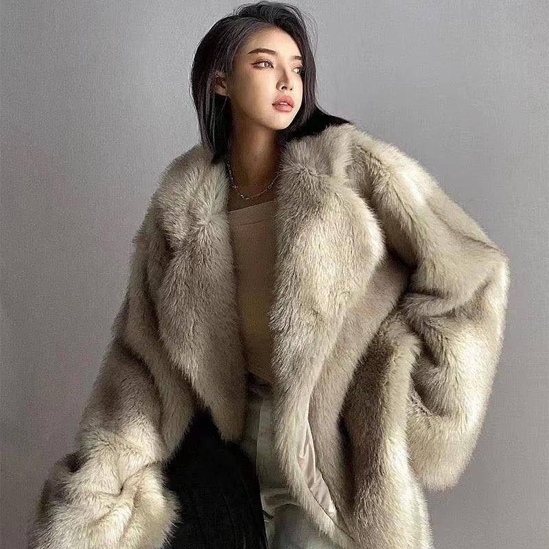 Gracy Fur Coat - Label Frenesi Fashion