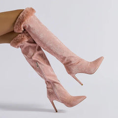 Lola Fur Boots - Label Frenesi Fashion