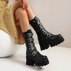 Maxim Chunky Boots - Label Frenesi Fashion