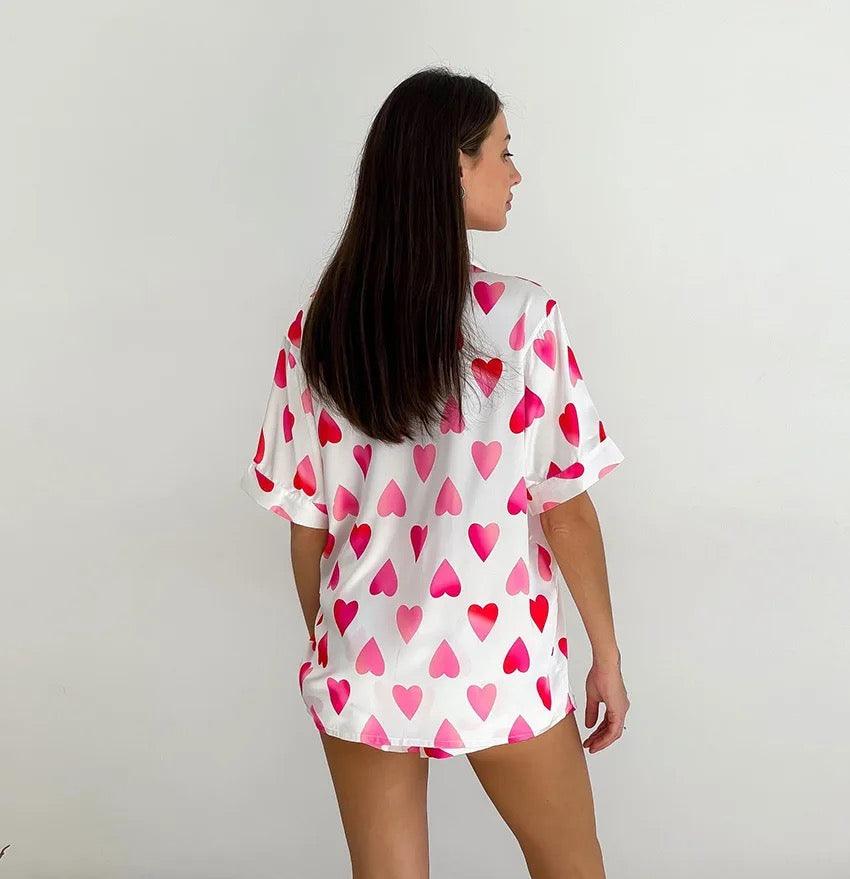 Pink Hearts Loungewear Set - Label Frenesi Fashion