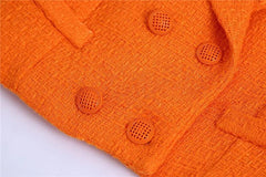 Tangerine Co-ord Set - Label Frenesi Fashion
