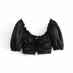 Broody Cropped Top - Label Frenesi Fashion