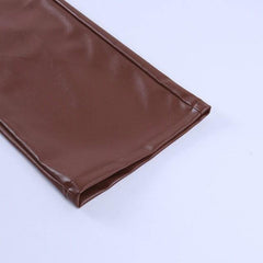 Brown Leather Pants - Label Frenesi Fashion