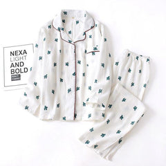 Cacti Cotton Nightsuit - Label Frenesi Fashion