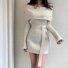 Claire Knitted Dress - Label Frenesi Fashion