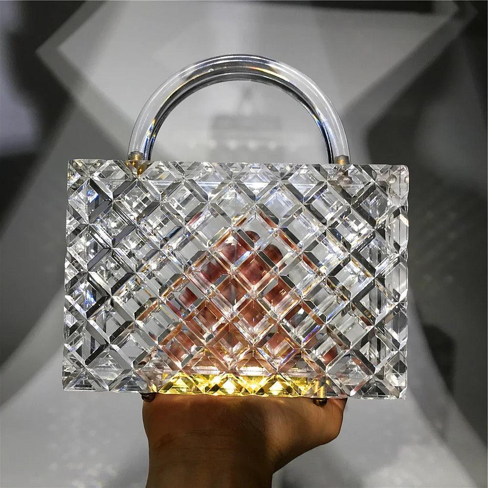 Crystal Transparent handbag - Label Frenesi Fashion