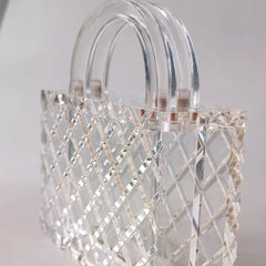 Crystal Transparent handbag - Label Frenesi Fashion