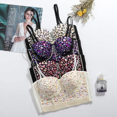 Embellished Bustier Top - Label Frenesi Fashion