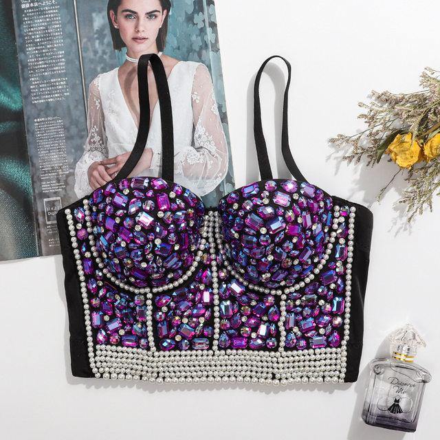 Embellished Bustier Top - Label Frenesi Fashion