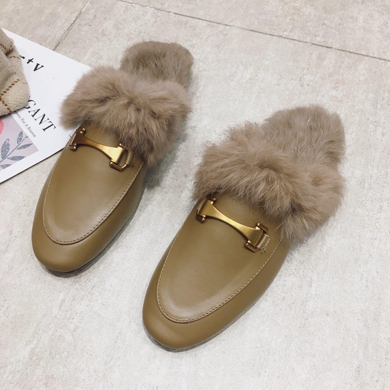 Fur Mules - Label Frenesi Fashion