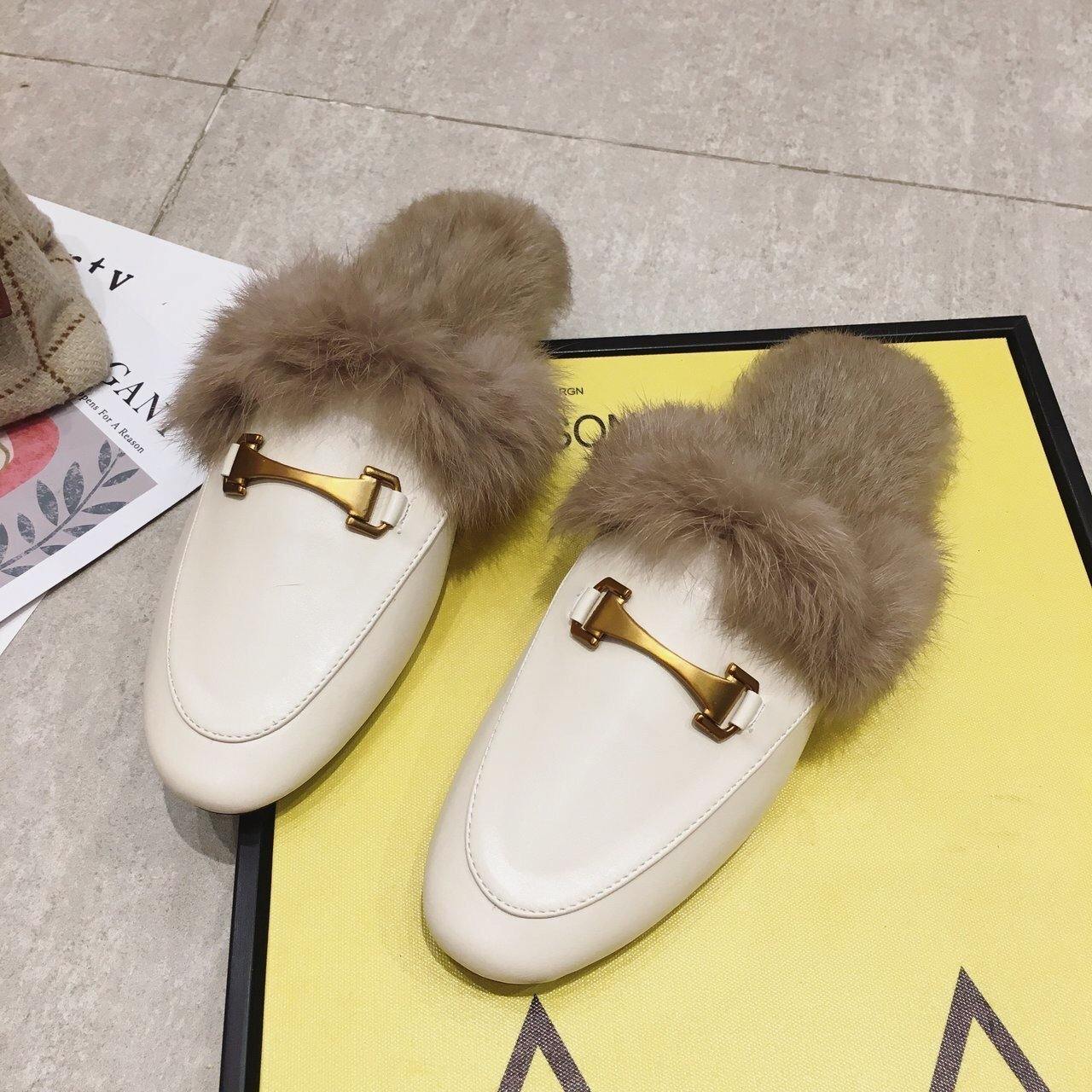 Fur Mules - Label Frenesi Fashion