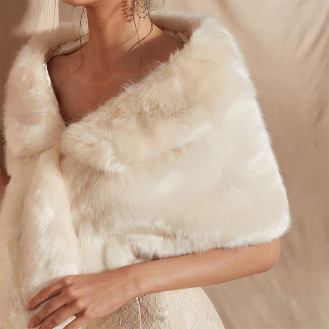 Faux Fur Shawl - Label Frenesi Fashion