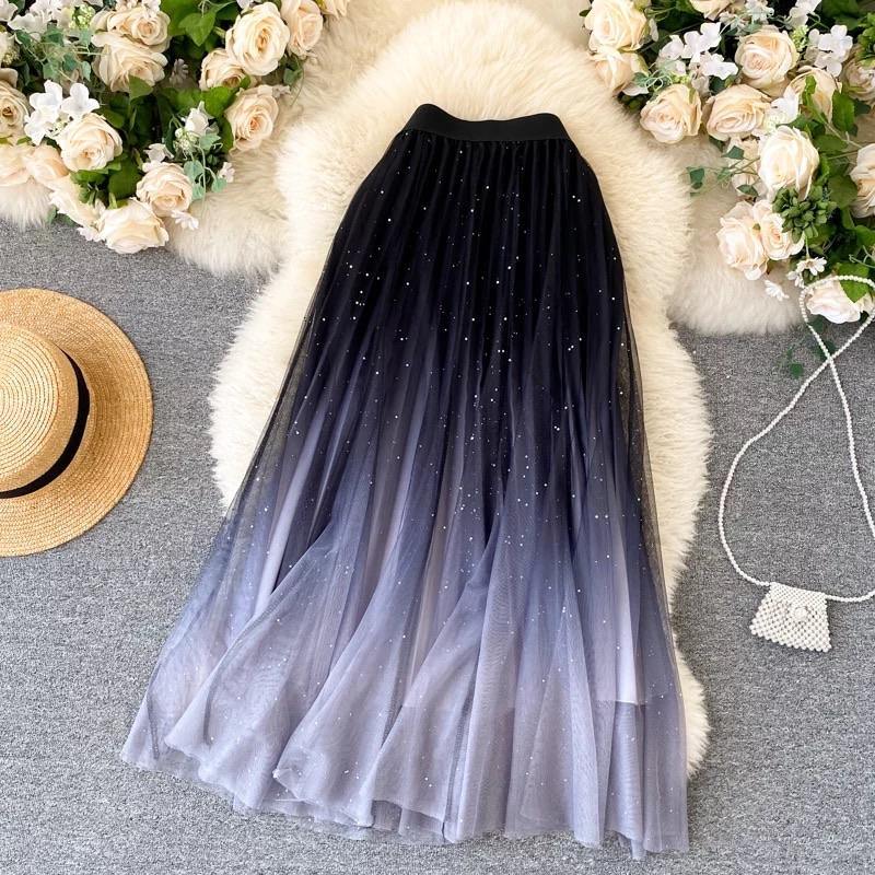 Felicia Ombre Skirt - Label Frenesi Fashion