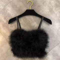 Frenzy Fur Bustier Top - Label Frenesi Fashion