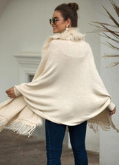 Fur Knit Cape - Label Frenesi Fashion