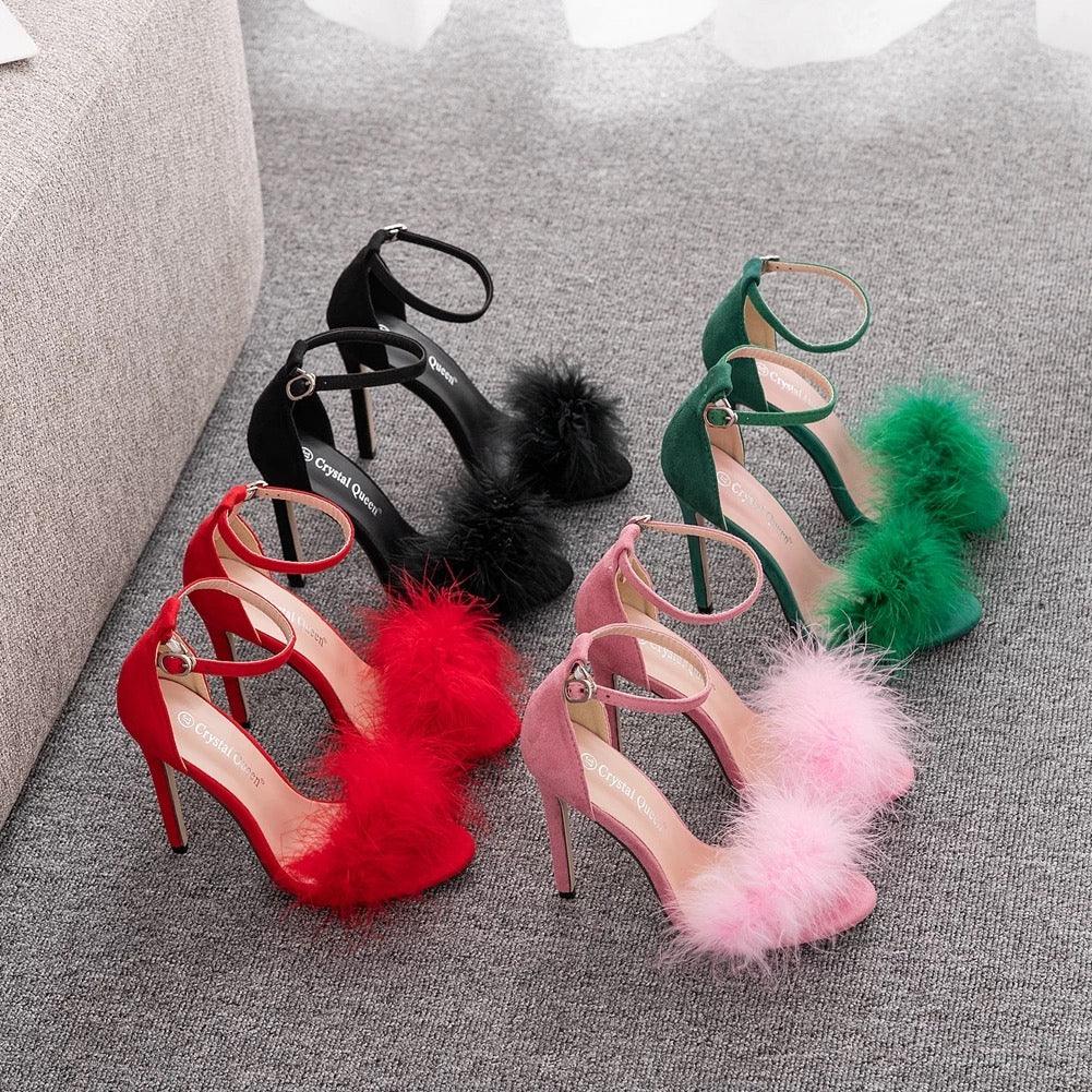 Furry Heels - Label Frenesi Fashion