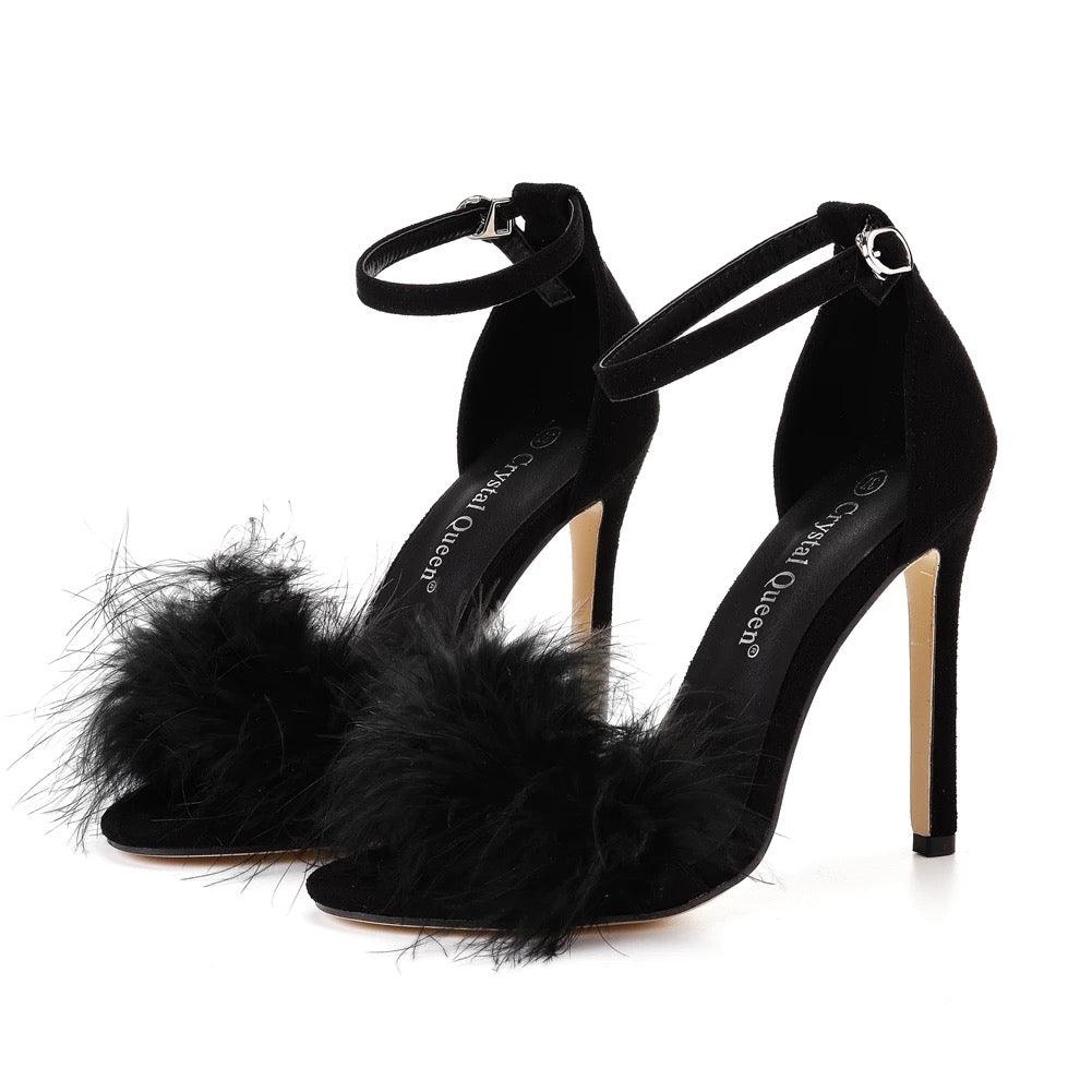 Furry Heels - Label Frenesi Fashion