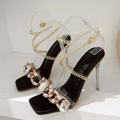 Gallo Studded Heels - Label Frenesi Fashion