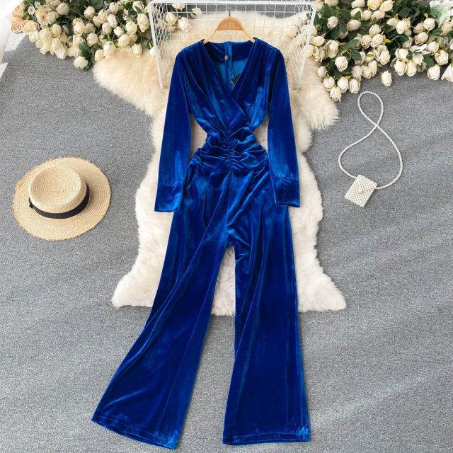 Gloria Velvet Jumpsuit - Label Frenesi Fashion