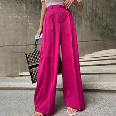 Hailey Pink Wide Pants - Label Frenesi Fashion