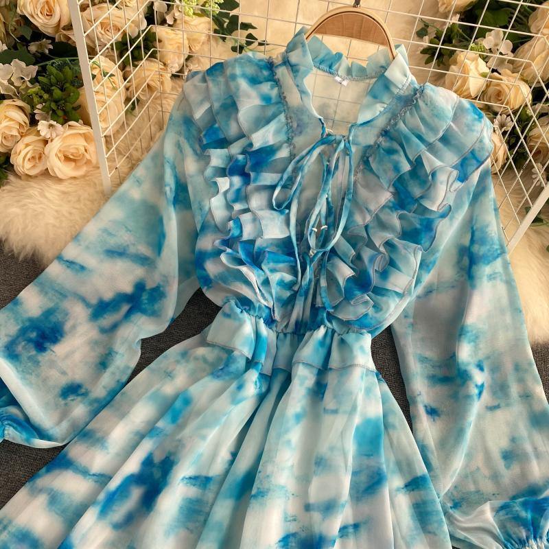 Hailey Tie & Dye Dress - Label Frenesi Fashion