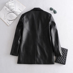 Hulu PU leather Jacket - Label Frenesi Fashion