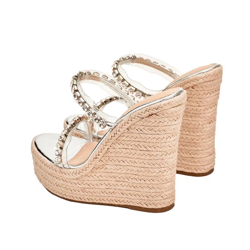 Josh Embellish Wedges - Label Frenesi Fashion