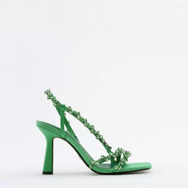 June Embellish Strap Heels - Label Frenesi Fashion