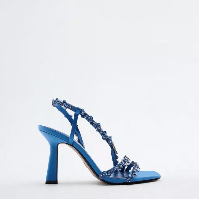 June Embellish Strap Heels - Label Frenesi Fashion