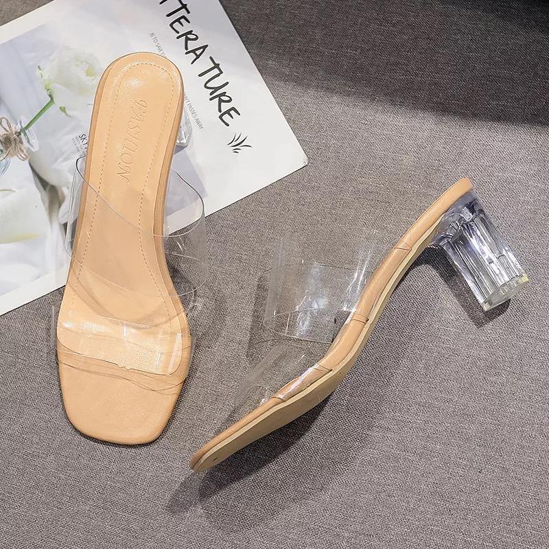 Juniper Perspex Heels - Label Frenesi Fashion