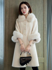 Lee Fur Woolen Coat - Label Frenesi Fashion