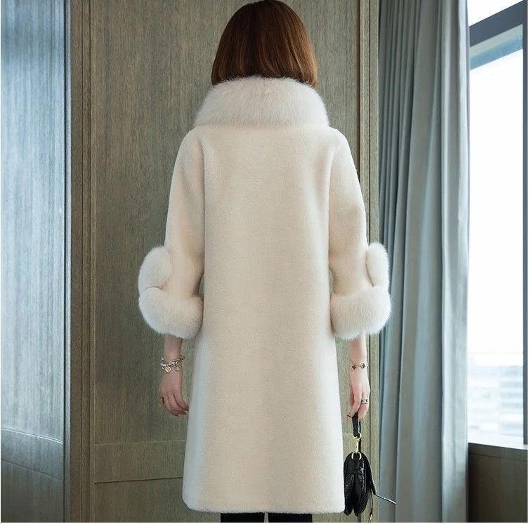 Lee Fur Woolen Coat - Label Frenesi Fashion