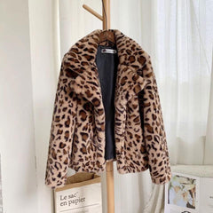 Leopard Coat Jacket - Label Frenesi Fashion