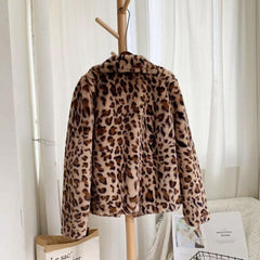 Leopard Coat Jacket - Label Frenesi Fashion