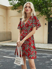 Lori Floral Dress - Label Frenesi Fashion