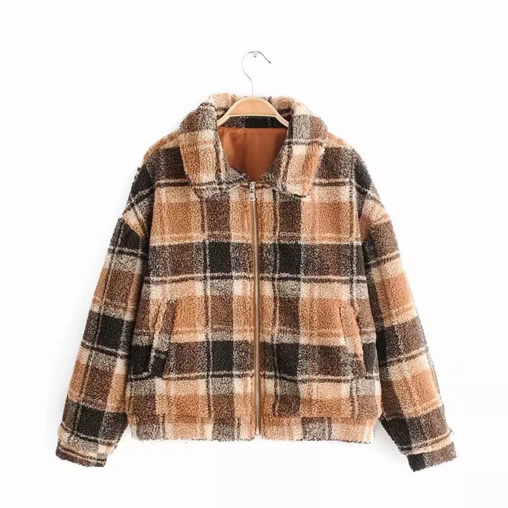 Lumberjack Furry Coat - Label Frenesi Fashion