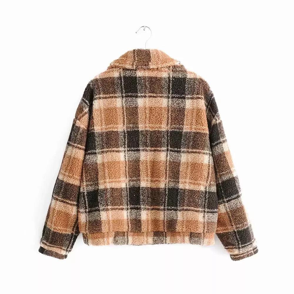 Lumberjack Furry Coat - Label Frenesi Fashion