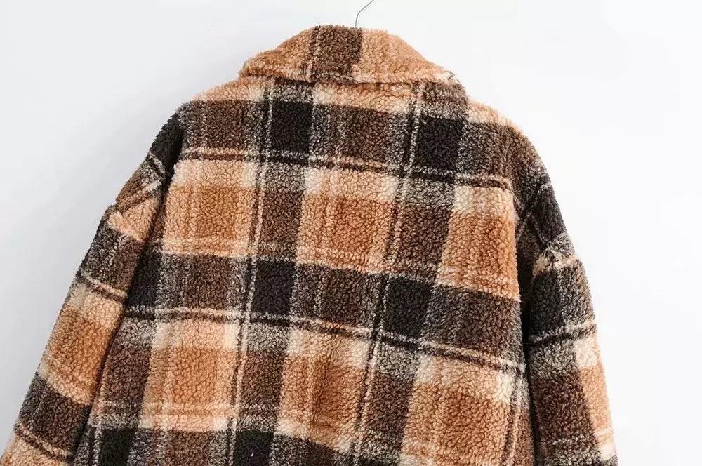 Lumberjack Furry Coat - Label Frenesi Fashion