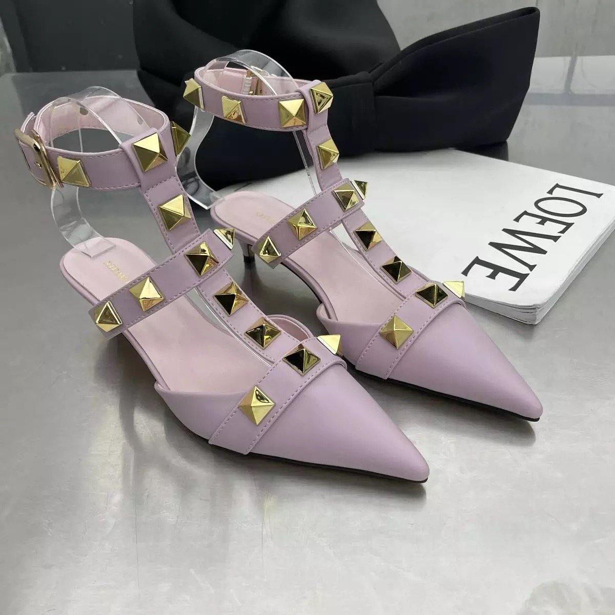 Luxé Rivet Heels - Label Frenesi Fashion