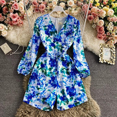 Maddie Blue Romper - Label Frenesi Fashion