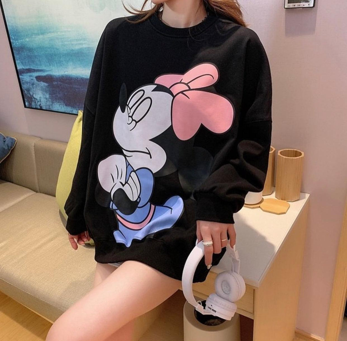 Minnie Oversized Hoodie - Label Frenesi Fashion