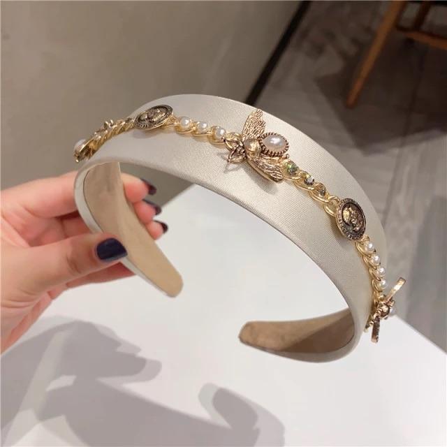 Pearl Bee Embellished Headband - Label Frenesi Fashion