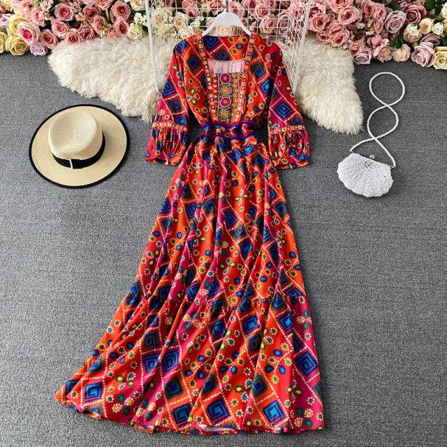 Peony Boho Dress - Label Frenesi Fashion