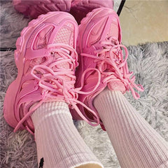 Pink Pump Sneakers - Label Frenesi Fashion