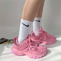 Pink Pump Sneakers - Label Frenesi Fashion