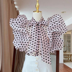 Polka Organza Top - Label Frenesi Fashion