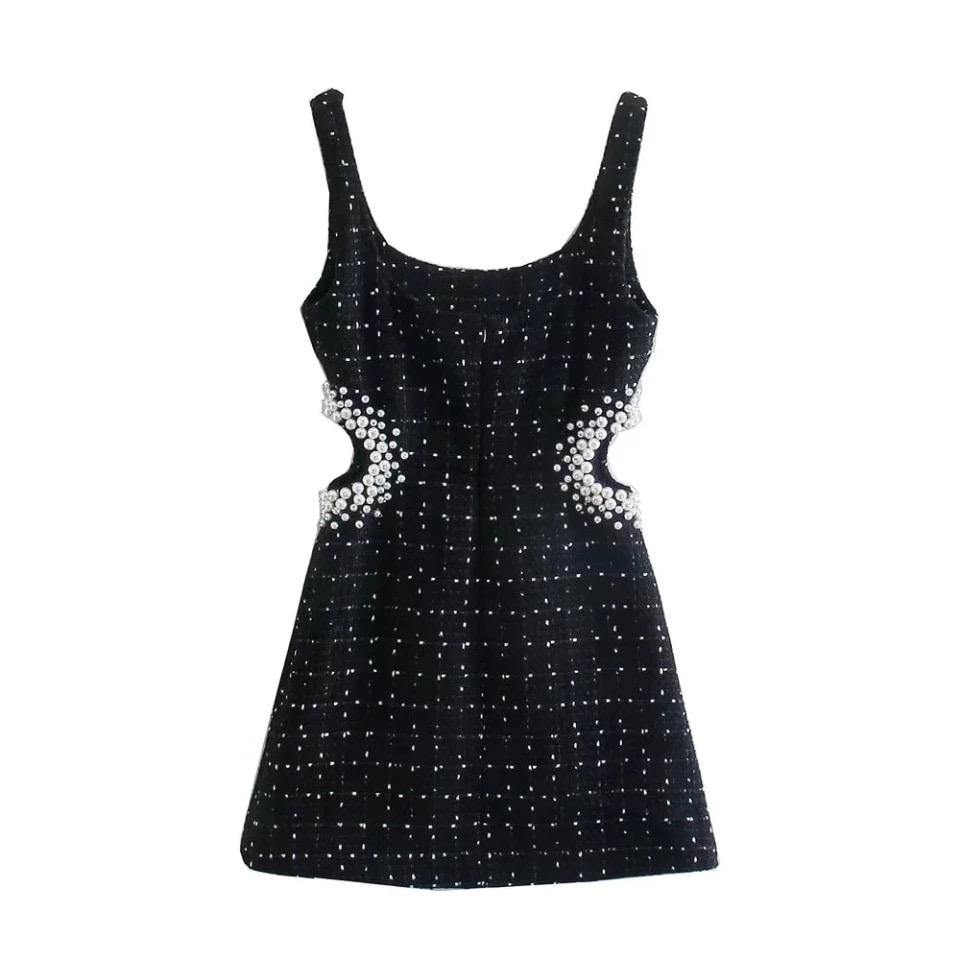 Quinn Pearl Tweed Dress - Label Frenesi Fashion